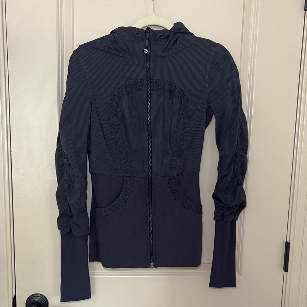 Lululemon Athletica Dark Gray Dance Studio Jacket with Hood